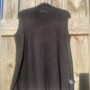 Cyrus Black Knit Sweater Split Side Top Size M